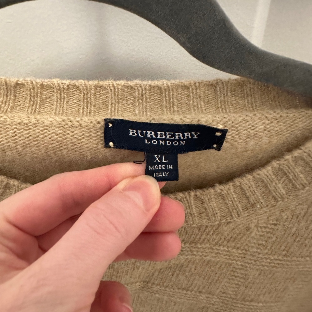 Burberry Camel Crewneck Sweater - Picture 4 of 5